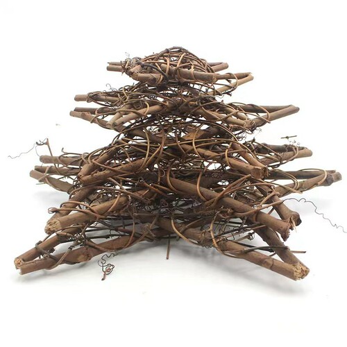 Christmas rattan five-pointed star festival decoration forest pastoral kindergarten diy handmade immortal float hanging rattan ring