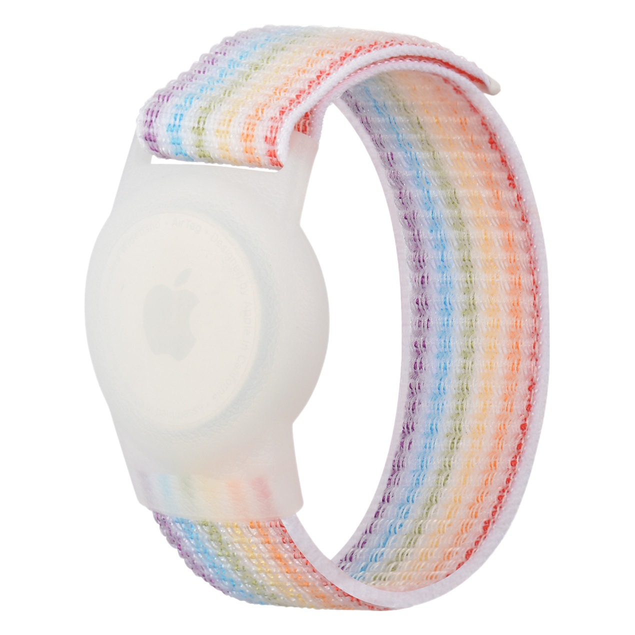 Suitable for Airtag Watch Strap Protective Cover Apple Anti-Lost Locator Nylon Kidsren's Wristband Watch Bracelet Protective Case