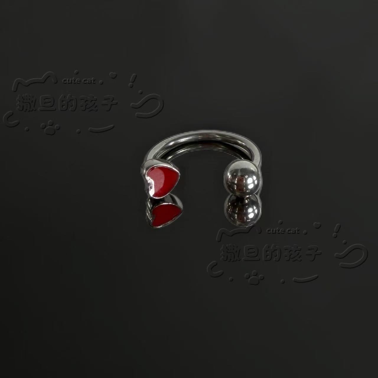 Satan's Child Butterfly Lip Ring - 316L Surgical Steel Labret Stud, Sweet and Cool Ear Cartilage Jewelry detail image 8