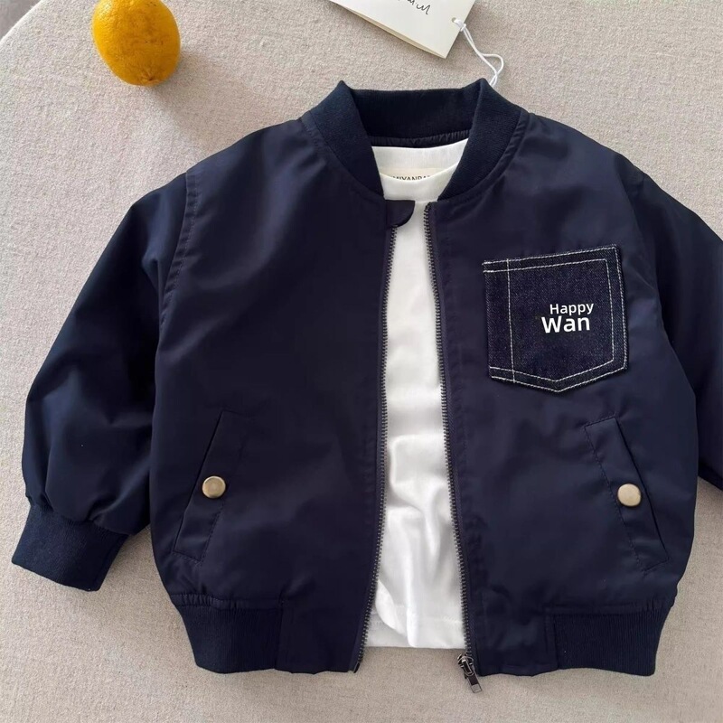 Children's Jacket 2026 Spring and Autumn New Style Boys' Casual Baseball Jacket Stylish