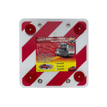 欧洲卡车货车房车防撞挂件红白相间斜纹正方形塑料大反光板