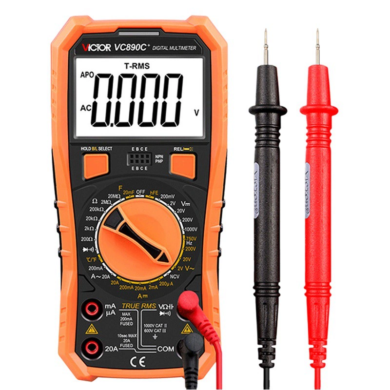 Бесплатная доставка мультиметр Victory 890D/VC890C + полная защита цифровой мультиметр с подсветкой Высокоточный мультиметр
