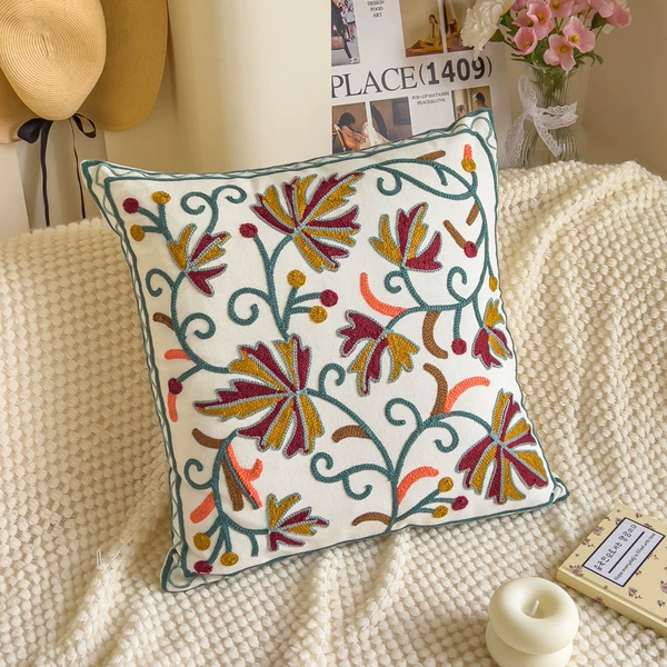 Maple leaf, with embroidery