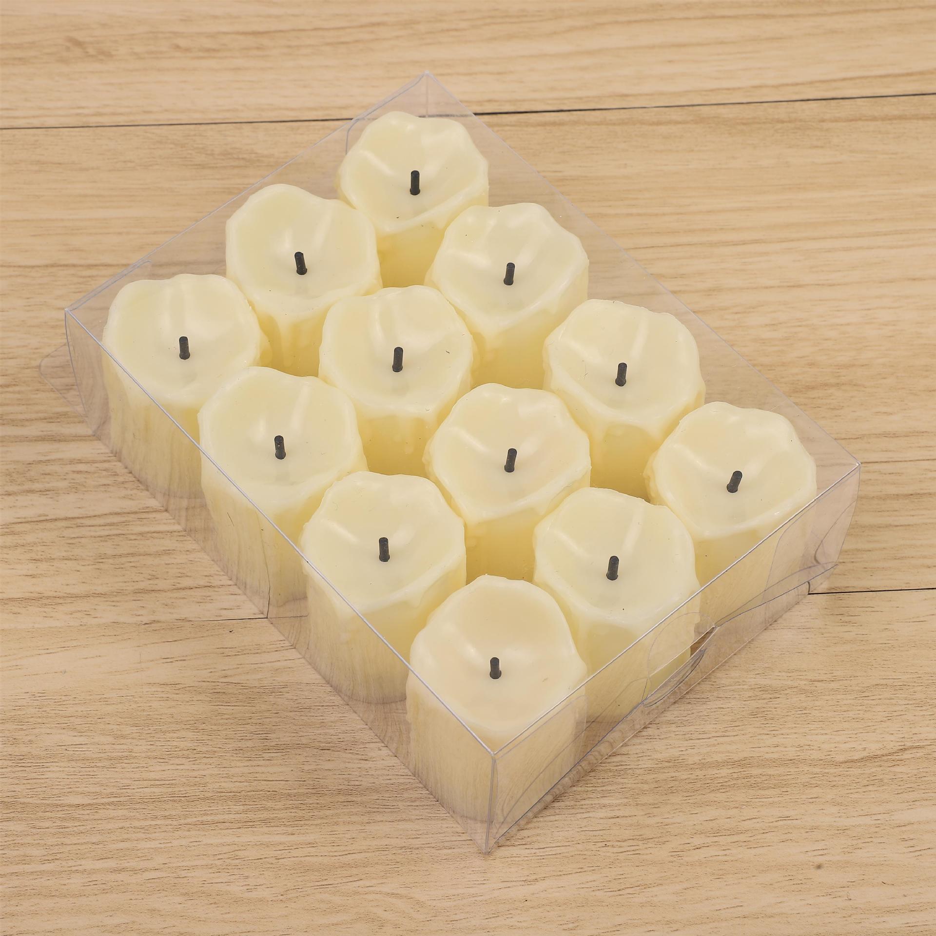 Creative Birthday Wedding Halloween Party Party Led Artificial Tear Candle Light Black Core Digital Candle