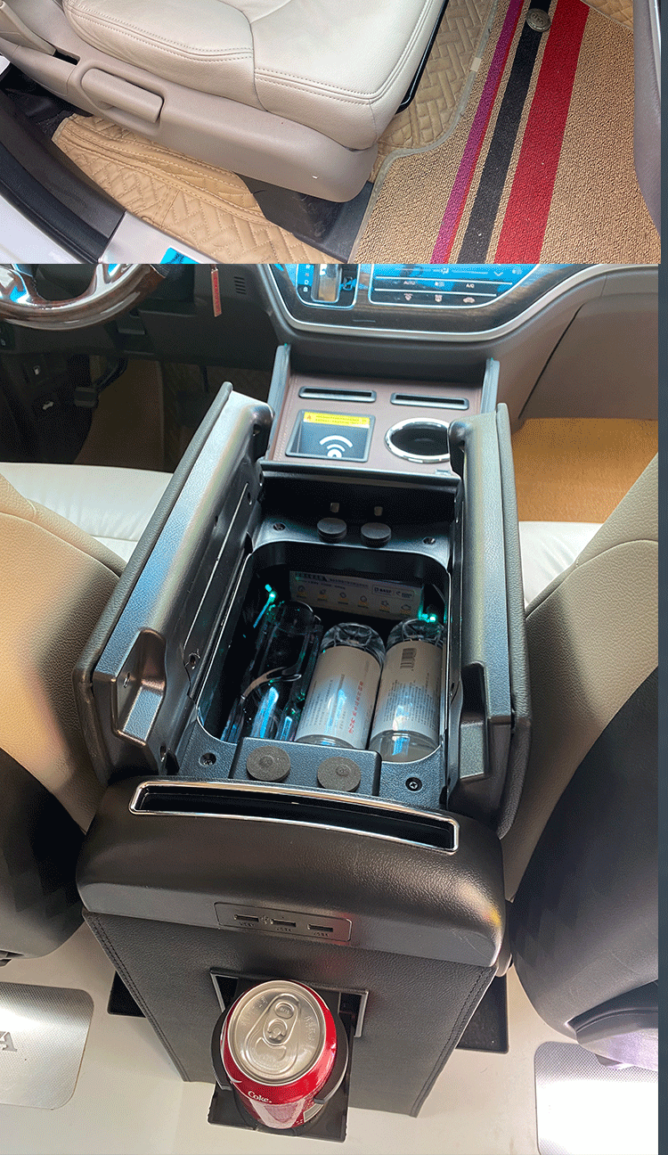 Special Honda Odyssey Armrest Box 15-25 Models Allison Central Armrest Box Channel Modified to Increase Storage
