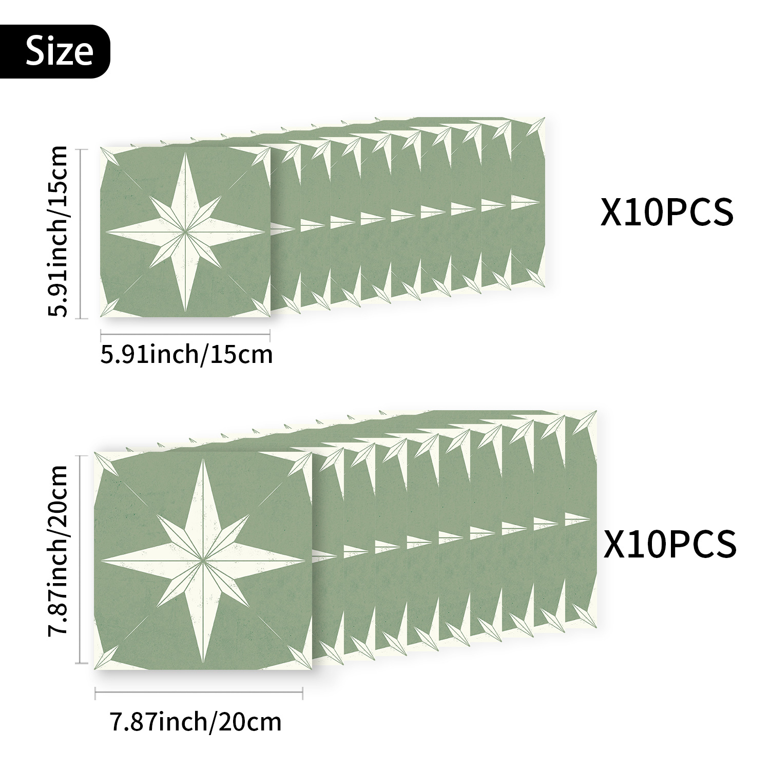 15X15CMX10PCS