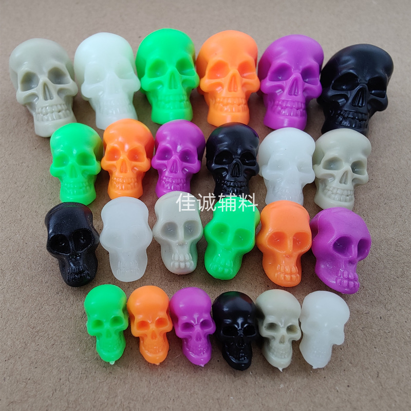 Cross Border 4 Colorful Skull Halloween Decorations Accessories DIY Accessories Mini Skull 16-36MM Cross Border 4 Colorful Skull Halloween Decorations Accessories DIY Accessories Mini Skull 16-36MM