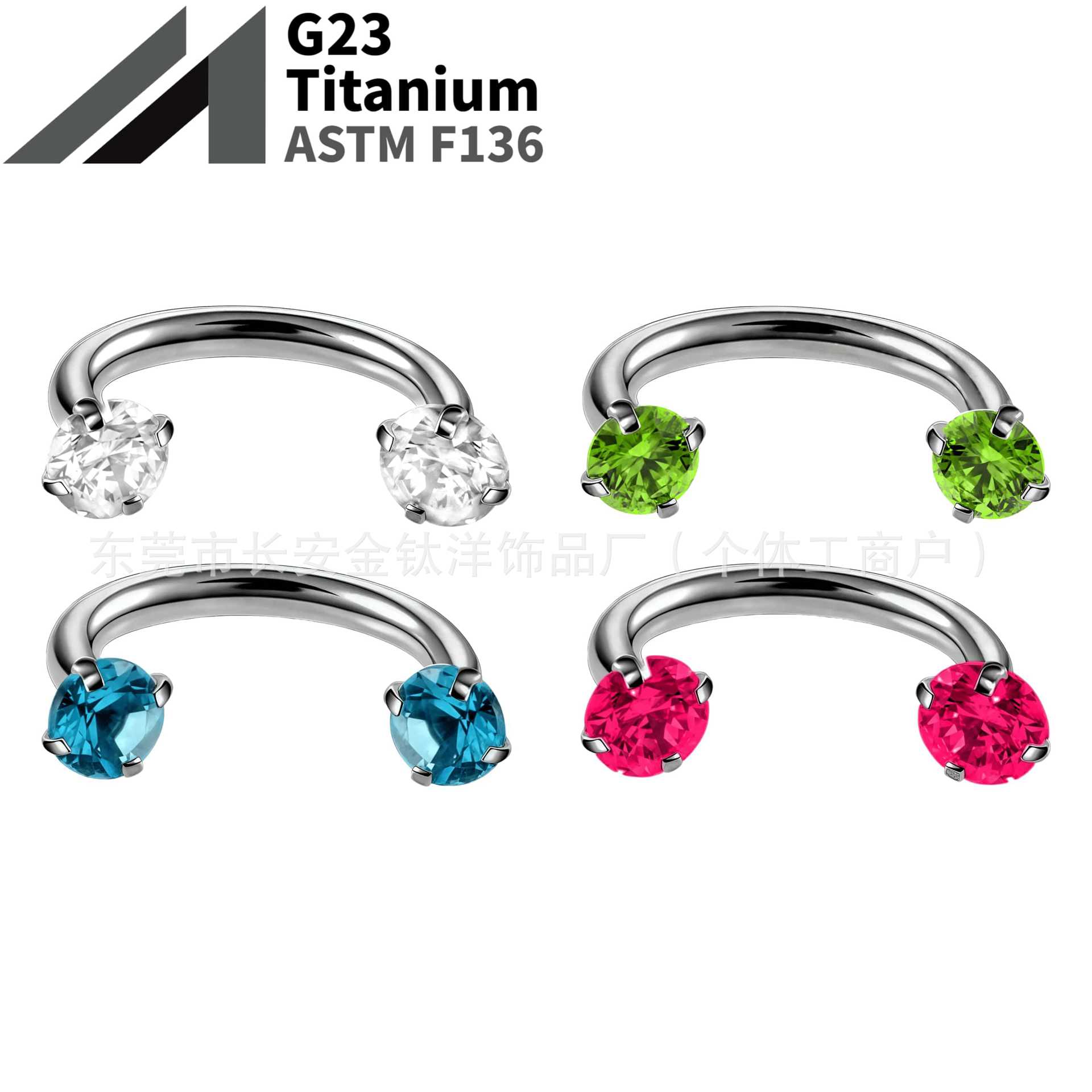 16G labret stud size and finish detail