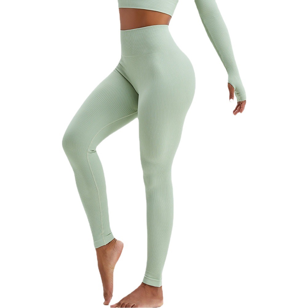 Liquidación de existencias, sin devoluciones ni cambios de talla, pantalones de yoga sin costuras con efecto levanta glúteos para mujer, leggings deportivos de cintura alta ajustados con efecto piel desnuda.