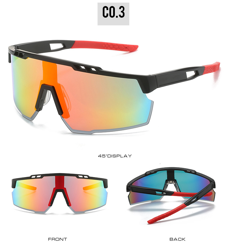 Sports Geometric Pc Special-shaped Mirror Full Frame Sports Sunglasses display picture 4