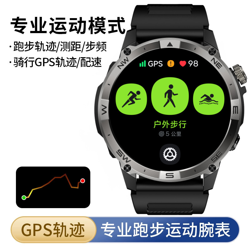 スマート腕時計水泳ランニングアウトドア北斗心拍数腕時計登山海抜気圧深さ防水男女|undefined
