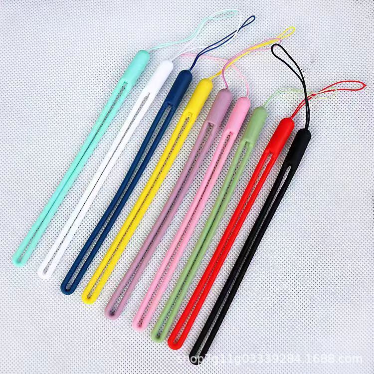 Silicone Phone Lanyard Short Wrist Strap Keychain Speaker USB Flash Drive Water Cup Hand Strap Liquid Phone Case Liquid Silicone