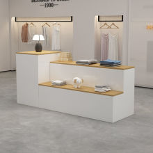 服装店中岛台展示台网红展示桌陈列柜女装店流水台新款摆台展示桌