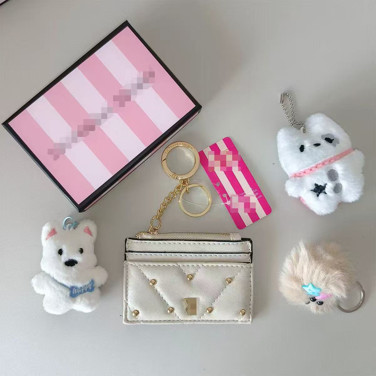 【Regalo 520】Cartera pequeña para mujer, estilo corto, monedero ultrafino, tarjetero para estudiantes, estuche sencillo para tarjetas.