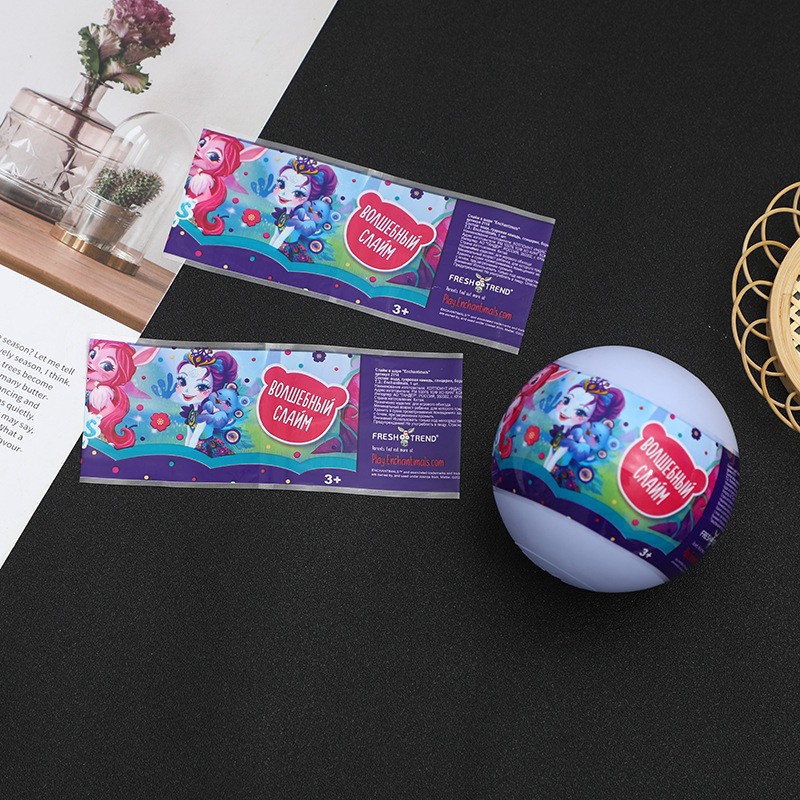 星球蛋玩具彩印收缩标签膜PVC两头通热收缩膜厚度3丝4丝