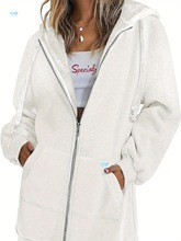 Long Sleeve Lightweight Fleece 2024 Zip Up Hoodies For