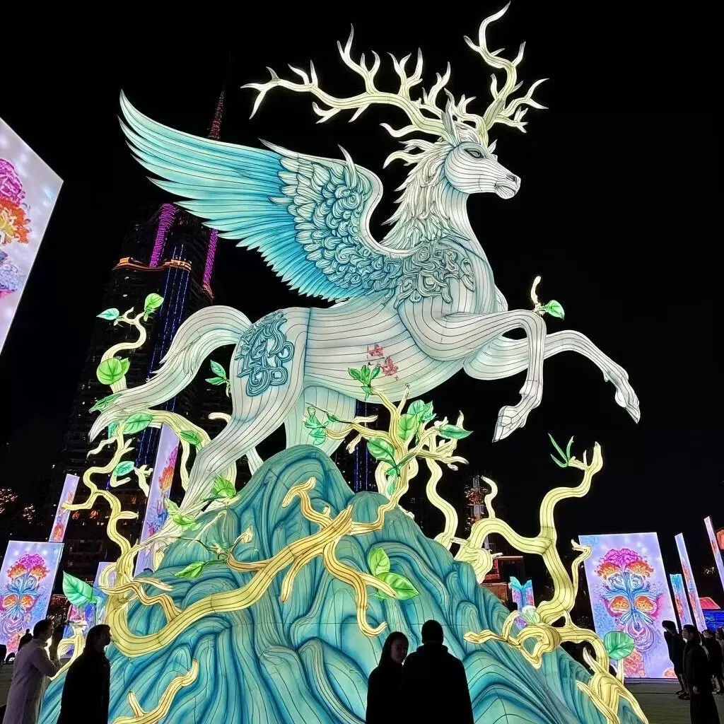 大型节日主题花灯户外灯会马到成功元宵节灯展马年春节景区花灯