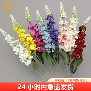 仿真花金鱼草婚庆花艺绢花婚礼堂布置假花路引花装饰花飞燕草