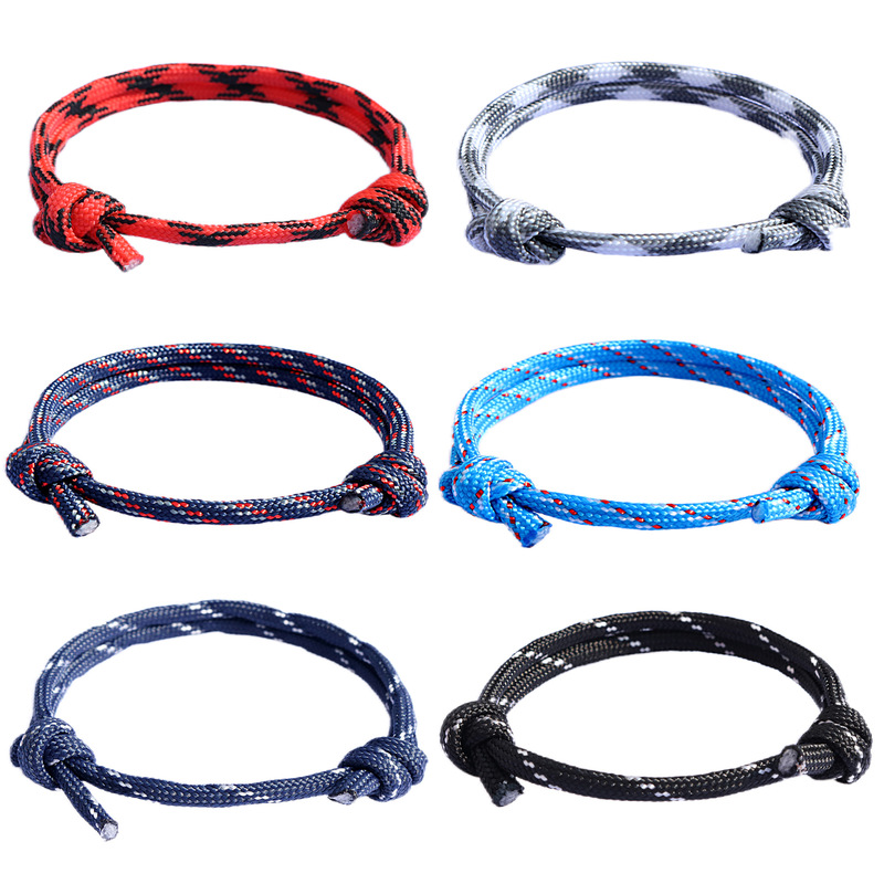 2025 cross-border sourcing nautical bracelet nylon adjustable hand-woven rope men's friendship bracelet factory wholesale 2025 cross-border sourcing nautical bracelet nylon adjustable hand-woven rope men's friendship bracelet factory wholesale
