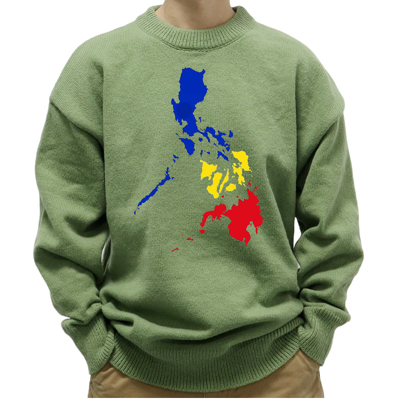 New Men's European Autumn Winter Loose Knitted Sweaters Y2K Style Printed Pullover Sweaters for Men Tops_voghion.com