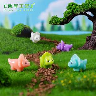 Moss micro landscape creative tricerops gardening succulent DIY landscape decoration accessories desktop mini ornaments