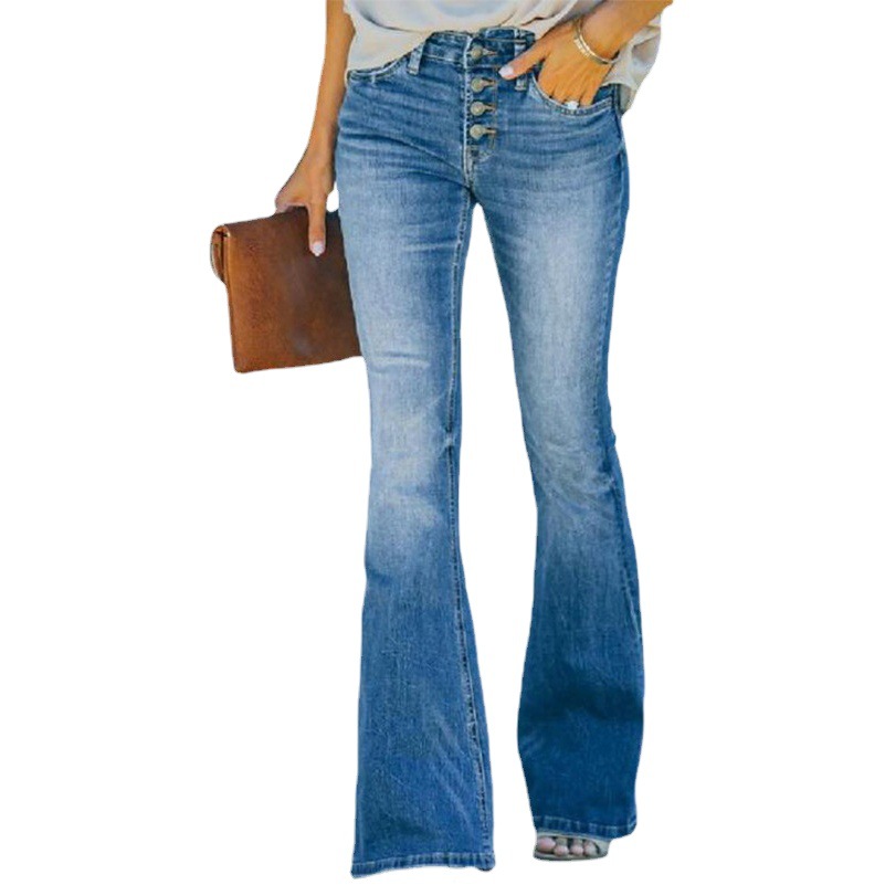 Jeans de tiro alto para mujer image 1
