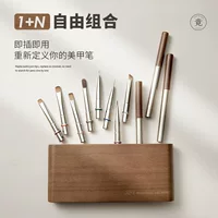 Набор кистей для дизайна ногтей JING Inspiration, высококачественная квадратная и круглая строительная кисть с росписью, резная французская кисть для фототерапии