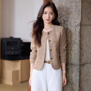 High-end Style Chanel Coat Women's Spring and Autumn 2025 New Arrival Fashionable Elegant Socialite Short Suit Top