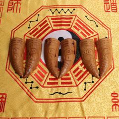 Lightning struck jujube, peach wood, holy grail, holy wild rice, holy hexagram, god worship utensils, handpieces, wooden handicrafts, wood carvings, Taoist household supplies