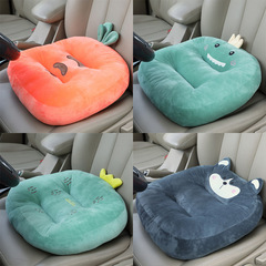 Car cartoon cushion seat thickened seat cushion winter warm cushion driving back cushion car home dual use