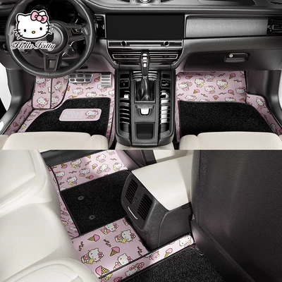 Anti-Dirt, Cute Interior, Pink Driver's – Modelə uyğun ayaqaltı - grapefruit-milk-candy-type-b-high-edge-three-dimensional-coverage-environmental-friendly-wire-loop-real-car-pattern-customization-disassembly