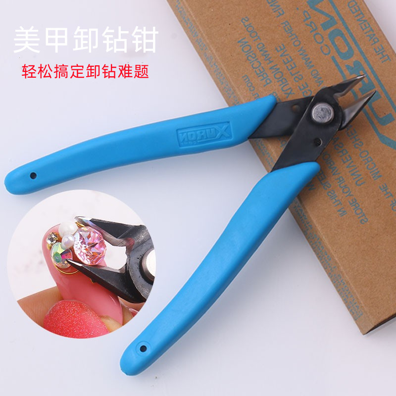 Removable metal pliers for manicure for nails