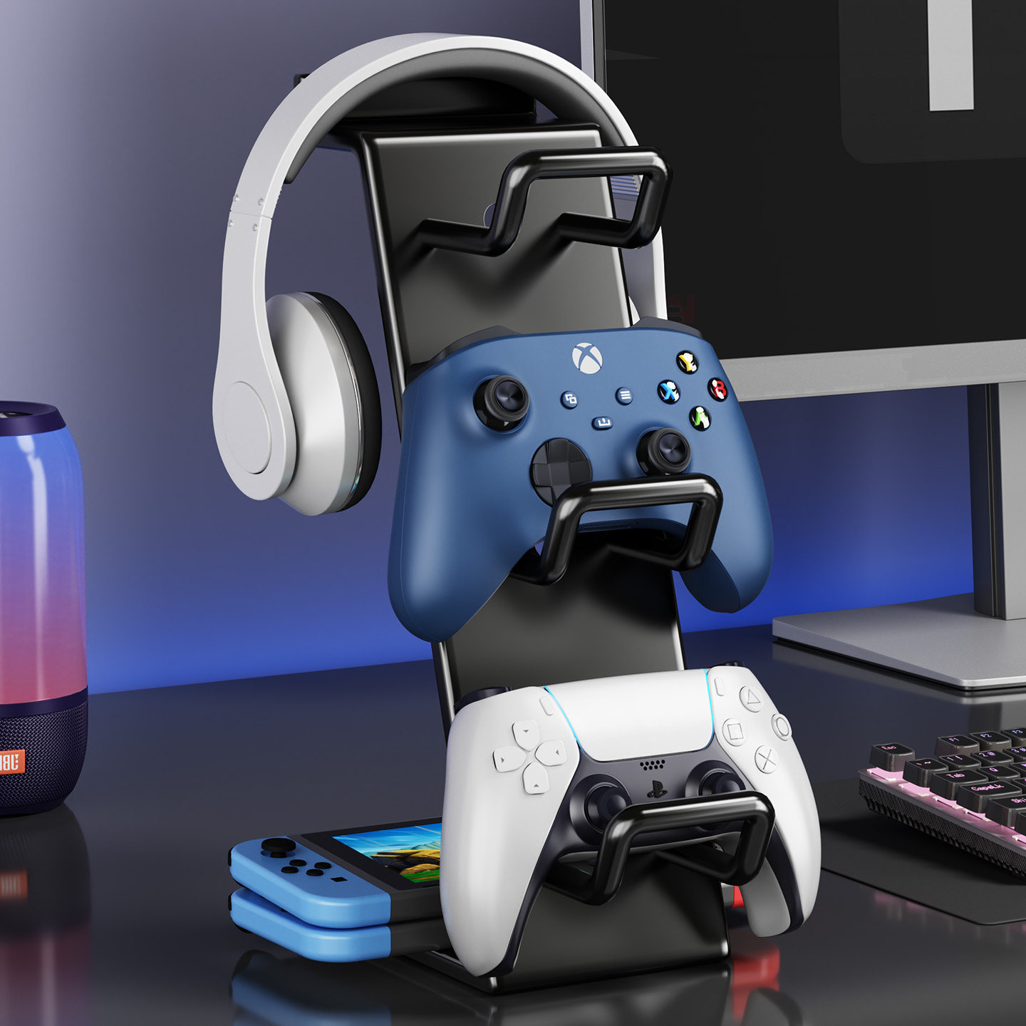 Headphone Stand, Game Controller Stand, Switch Game Controller, Xbox Storage Rack, Multi-Functional Headset Stand