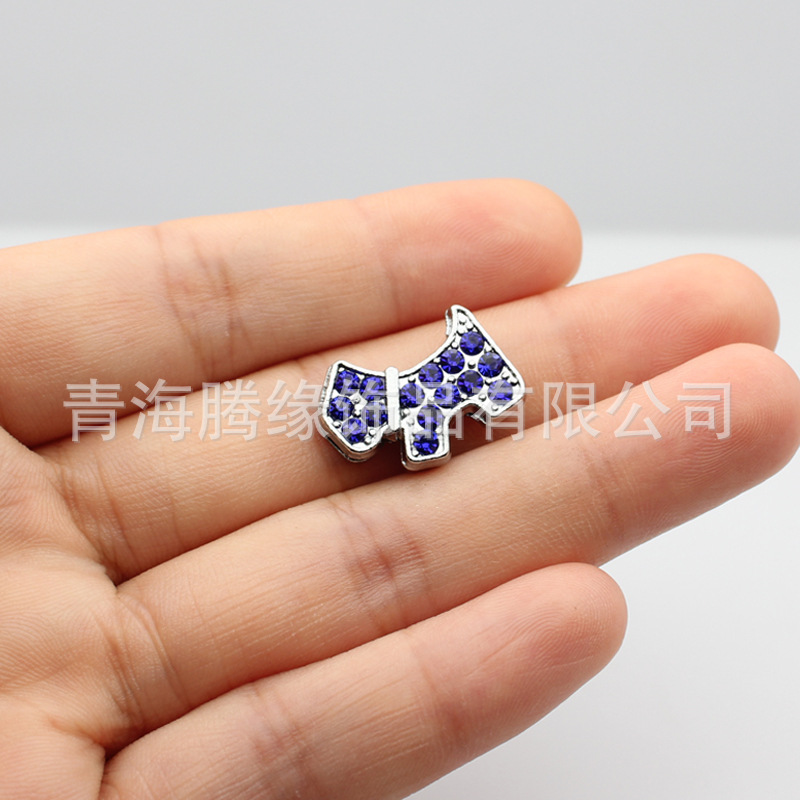 8mm493 단색 다이아몬드 개 진한 파란색