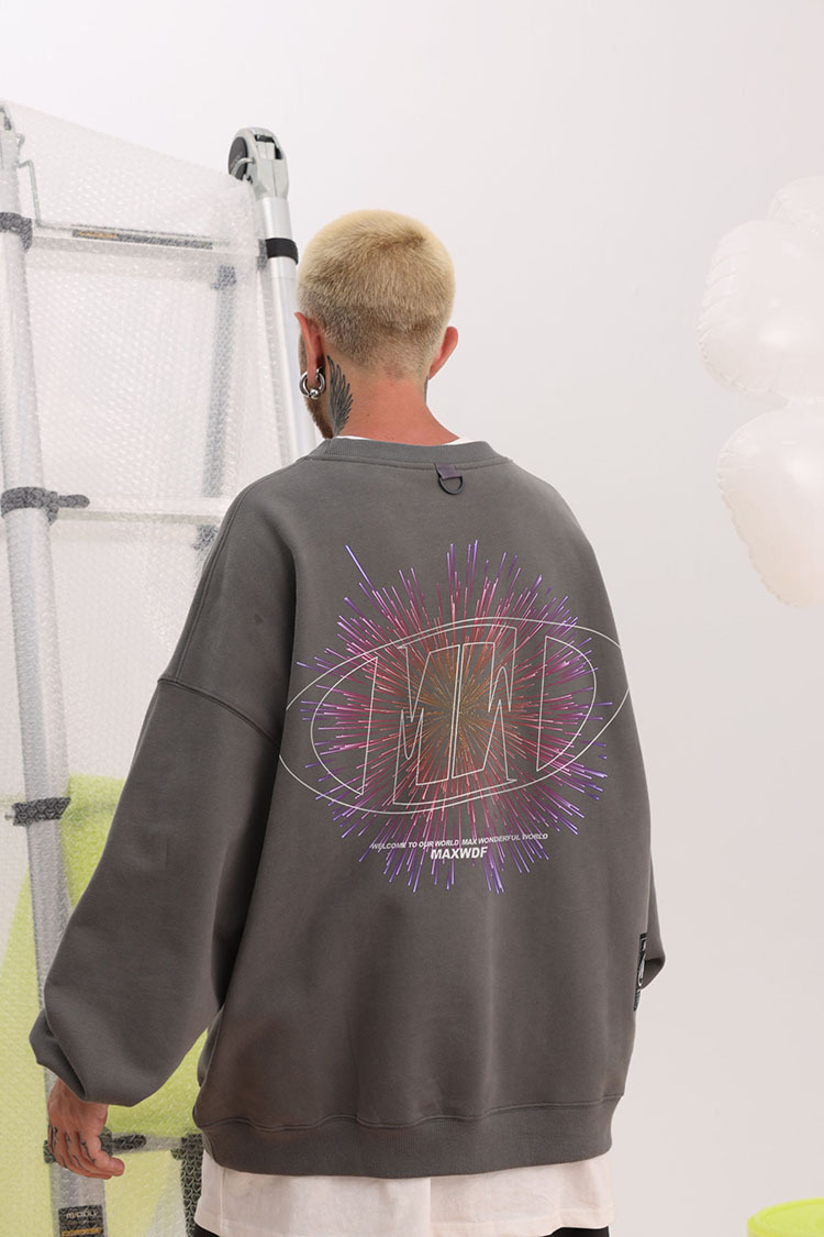 Men's Clothing round neck pullover sweatshirt original Dongshankou design couple style heavyweight high street Japanese style_voghion.com