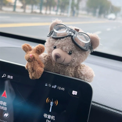 Car ornaments cute adorable screen ornaments - bear-in-hand-cafe-cute-bear-screen-ornaments