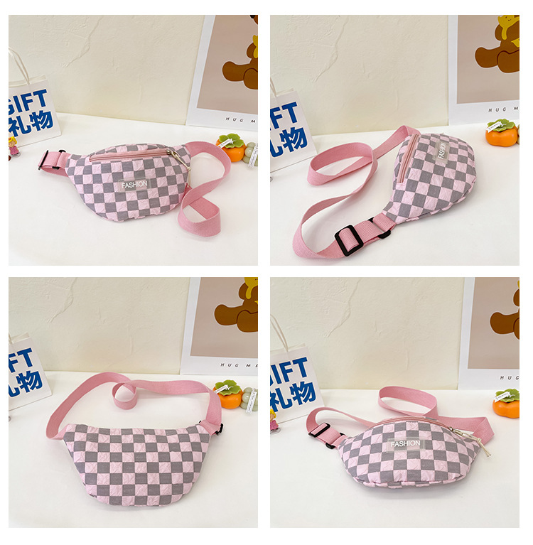 Enfants Petit Toutes Les Saisons Toile Plaid Mode Coquille Fermeture Éclair Sac Banane display picture 21