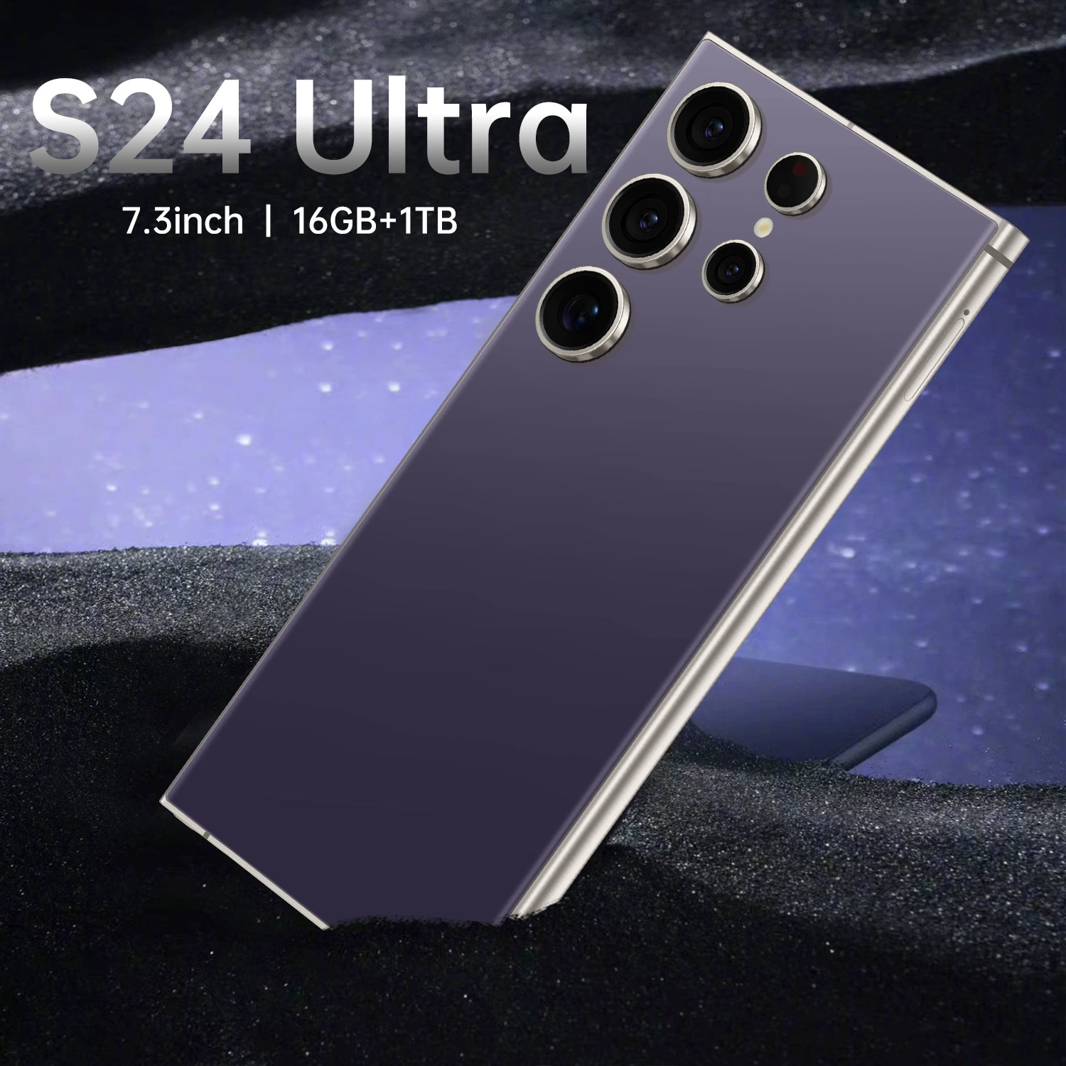 Смартфон S24 S24 Ultra, Android 14, 7,3‑дюймовый широкий дисплей