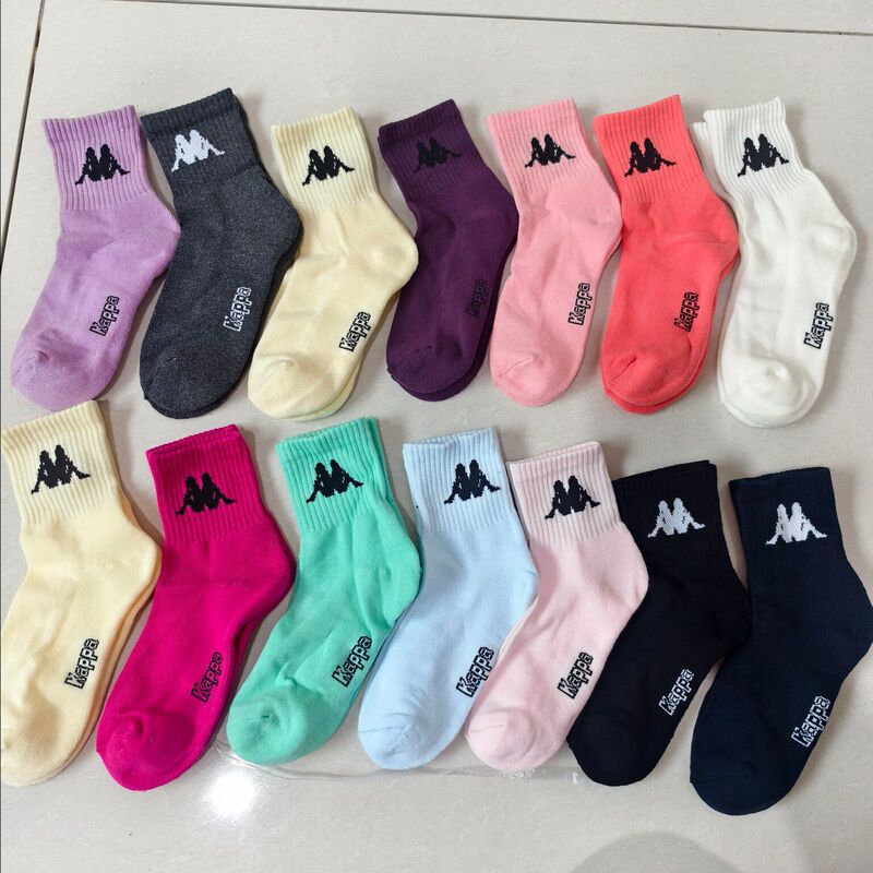 Towel Bottom Kidsren's Socks Autumn and Winter New Style 2025 Boys and Girls Student Socks Sports Cotton Socks Korean Style Trendy Number 1977