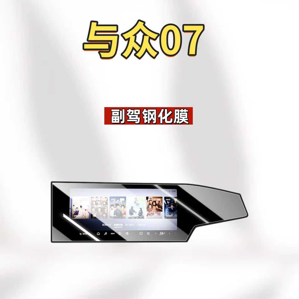Suitable for 26 Volkswagen Models, 07 Central Control Navigation Screen Tempered Film, Interior Decorative Protective Film, Modification Accessories