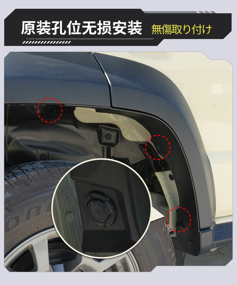 Suitable for 23-25 Jimny Jimny Five-Door Version Jc74 Jb74Xl Modified Wheel Arch Rear Tire Fender