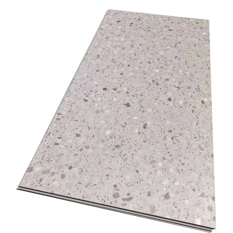 Suelo de cristal de piedra con sistema de clic SPC, suelo de encaje sin pegamento para uso en el hogar, hoteles y apartamentos, antideslizante, resistente al desgaste, suelo en láminas de rápida instalación.