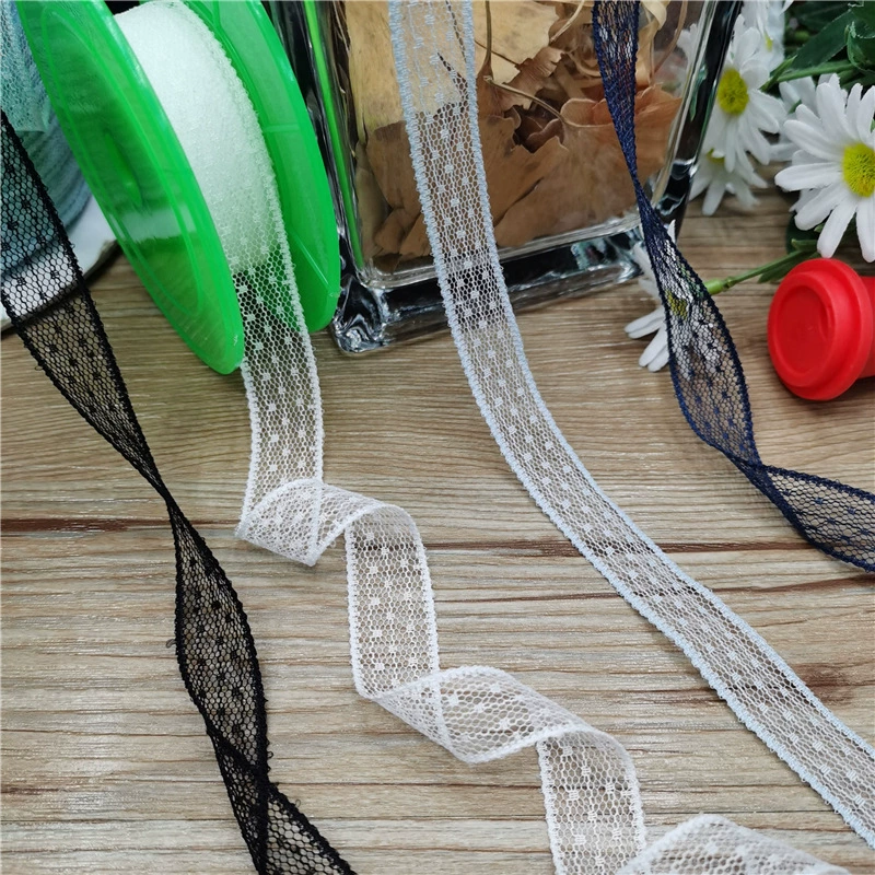 1,5 см корейский стиль Одежда Кружева Лента в горошек цветочная упаковка лук кружевная лента аксессуары для одежды