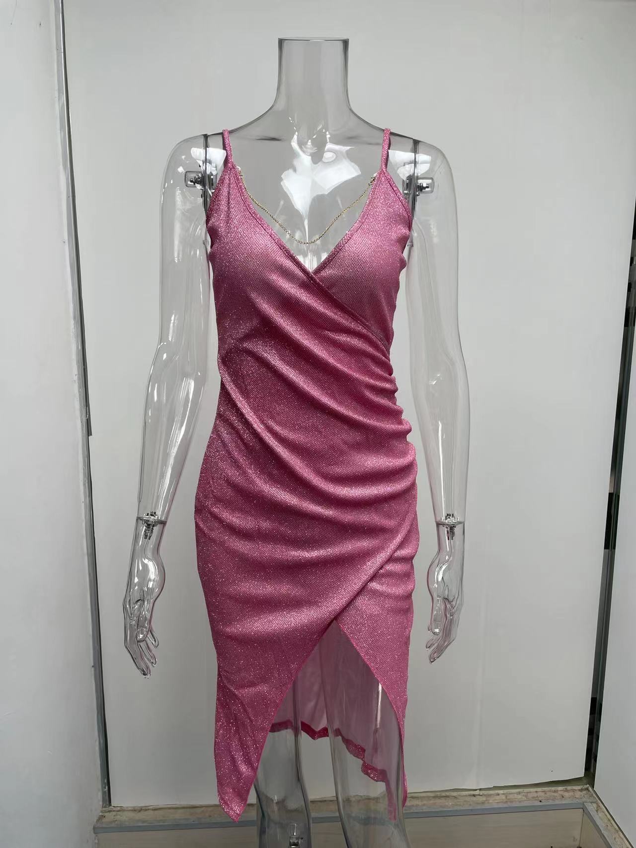 140g Weight Midi Dress Dress Length Type Sleeveless Sleeve Length Pencil Skirt Dresses Type Spandex, Polyester Fabric Type High Waist Waist Line Daily Occasion V Neck Neckline Skinny Fit Type Solid Color Pattern Summer Season Women'S Gender Patchwork Design Fashion Style Wholesale Women'S Fashion Patchwork Solid Color Daily V Neck Sleeveless Pencil Skirt 27