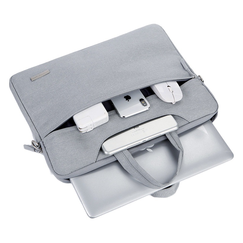 Manufacturer Wholesale Laptop Bags, Simple Computer Cases, Water-Resistant Multi-Compartment Business Briefcases