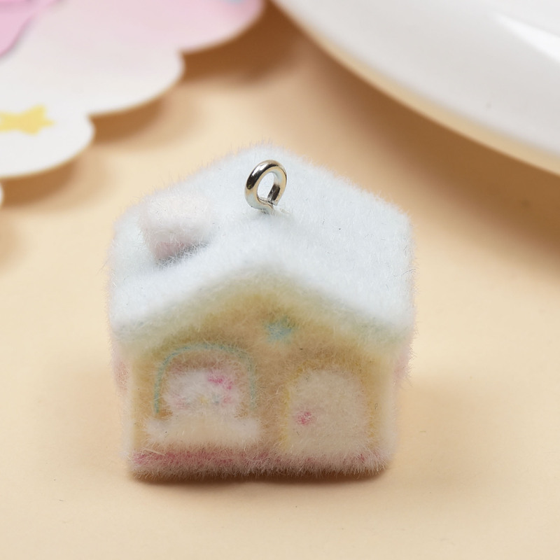 植毛かわいい動物ケーキバニーペンダント漫画 diy 植毛ペンダント携帯電話チェーンバッグペンダントアクセサリー|undefined