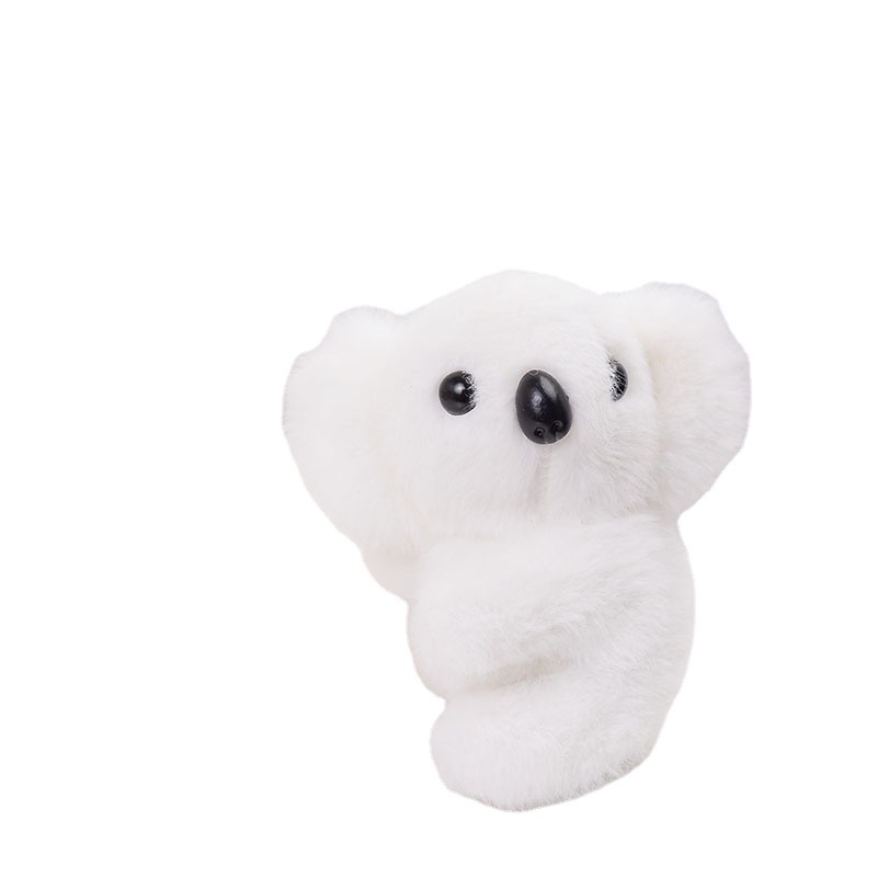 Dibujos Animados lindo Koala de juguete de peluche pequeña muñeca mochila colgante llavero muñeca mini muñeca máquina de regalo