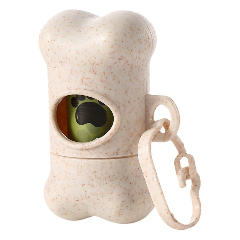 Товары для домашних животных Пшеничная солома биоразлагаемый сборщик собак костяного Типа Диспенсер для очистки мусорного мешка мусорная оболочка