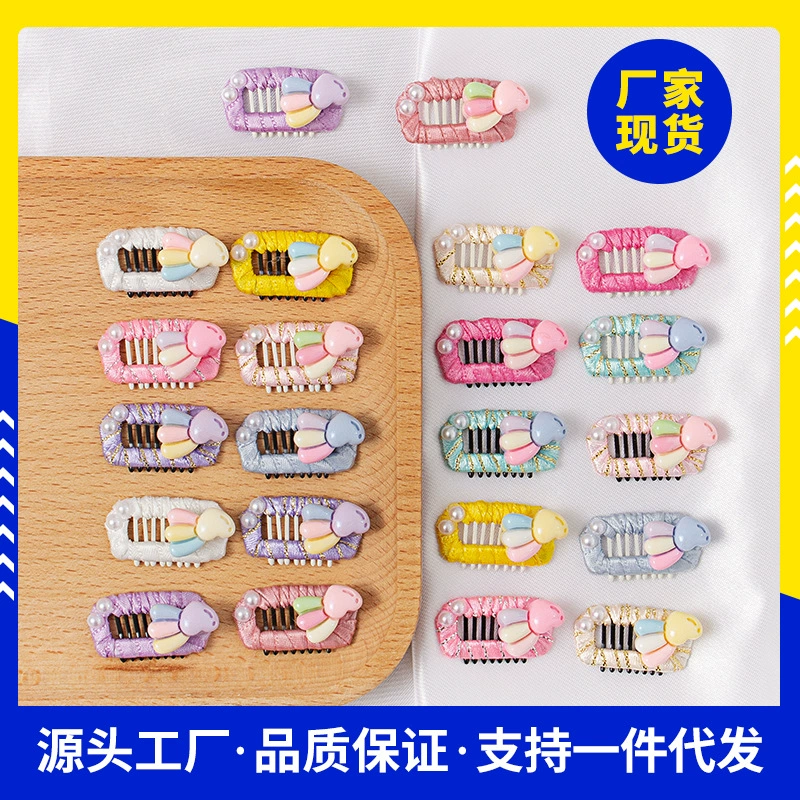 Украшение для волос для домашних животных DIY ручной работы в форме сердца сломанный шпилька на боковой стороне Marzis Йоркшир BB зажим модный головной убор