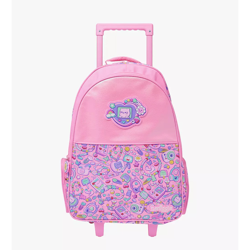 Australia smiggle mochila escolar para estudiantes de primaria y secundaria mochila de dibujos animados collar rosa mochila de gato bolsa de ocio al aire libre